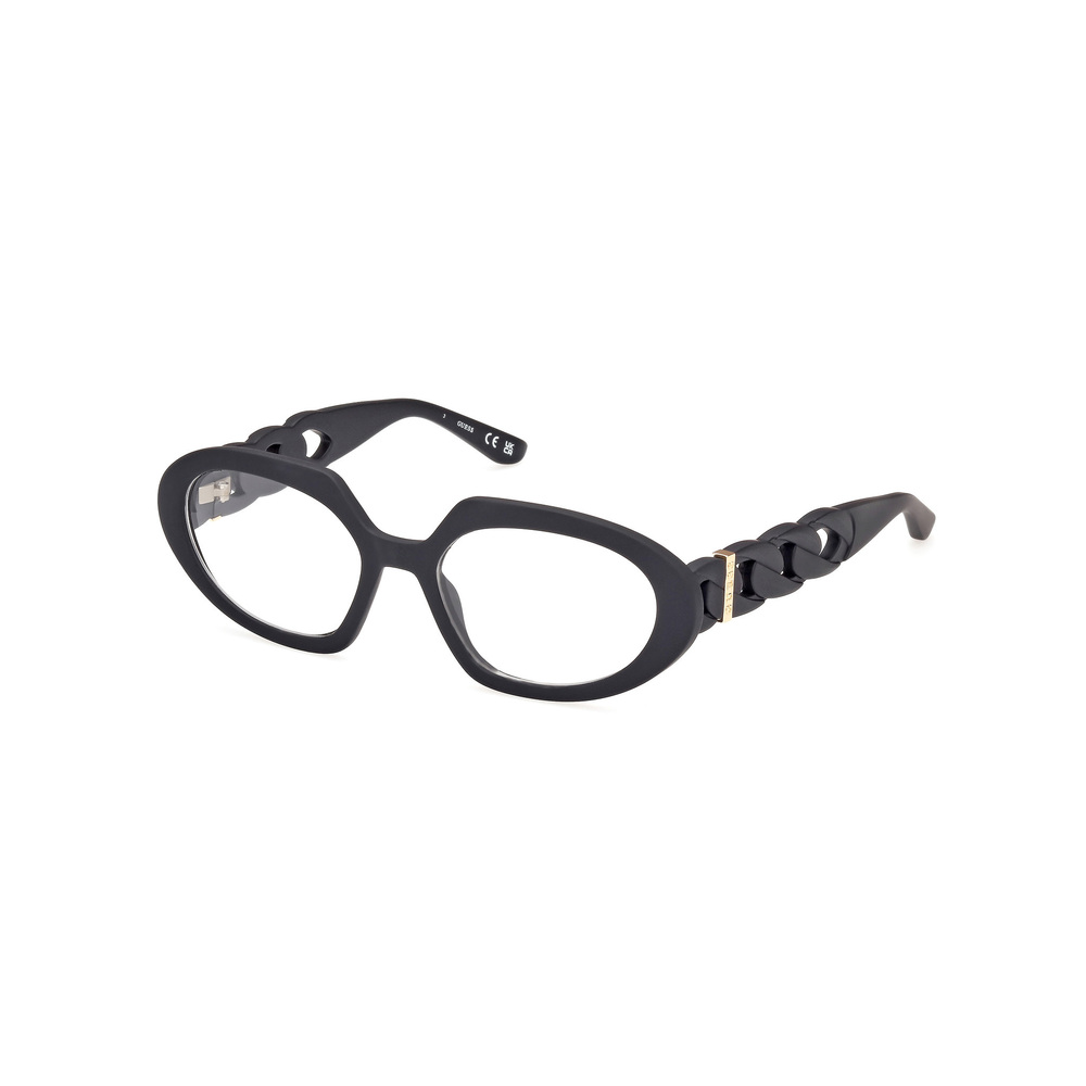 NWT Guess GU50117 Black 54mm Eyeglasses